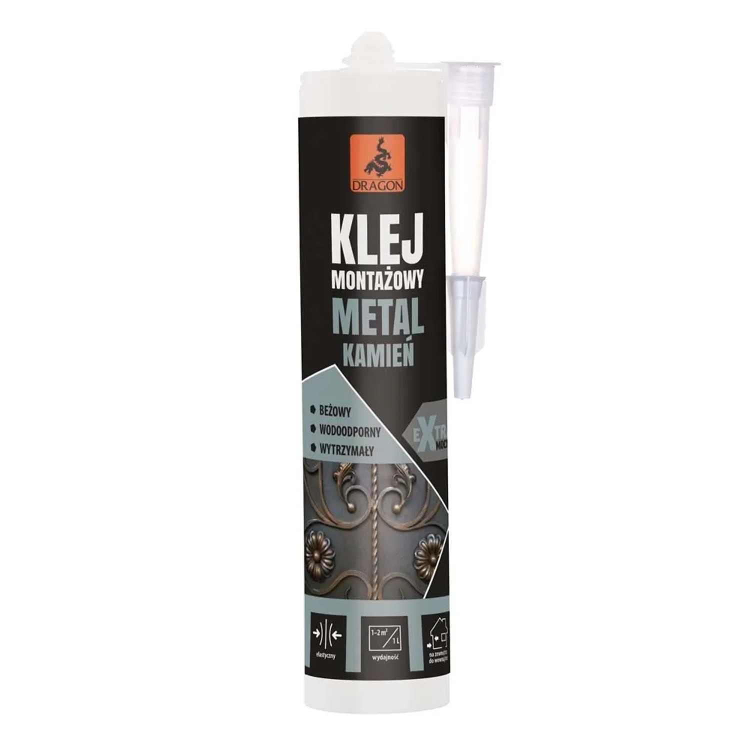 Dragon Klej montażowy do metalu i kamienia 280 ml