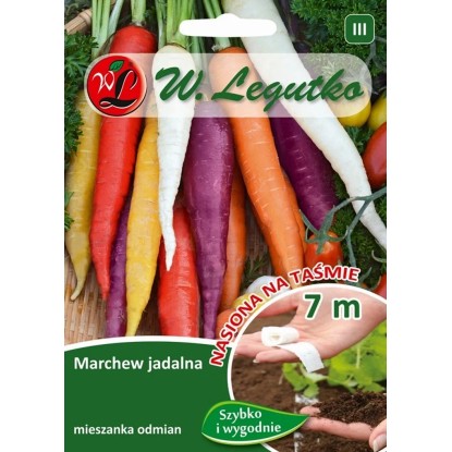 Marchew jadalna taśma mix odmian