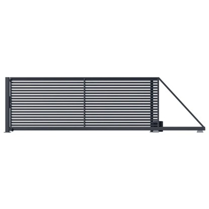 Polargos Brama Bryza przesuwna z napędem prawa antracyt 400 x 149,5 cm