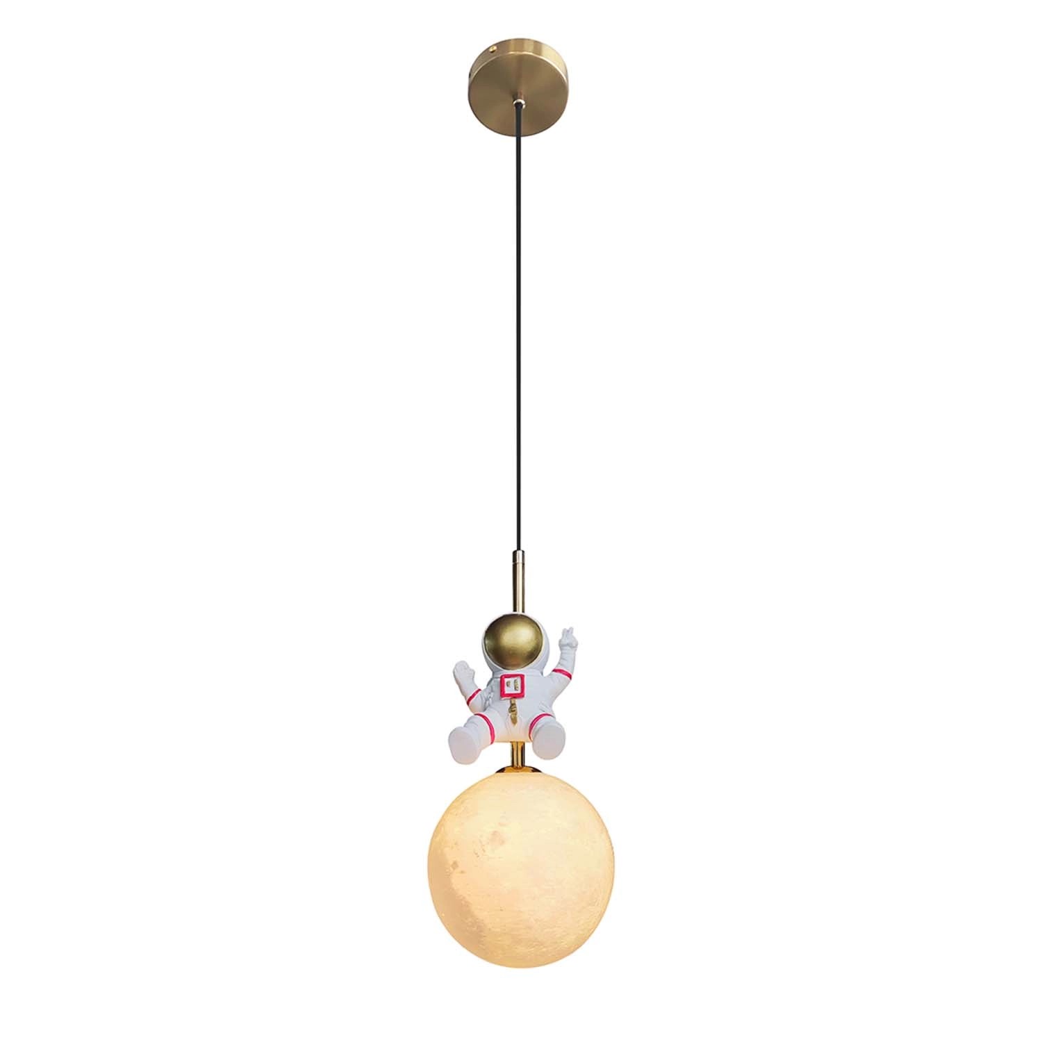 MiLAGRO Lampa wisząca ASTRONAUTA 1xE27 15W biało-złota