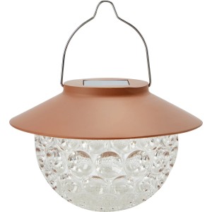 Lampa solarna wisząca kula śr. 13 cm IP44 koralowa