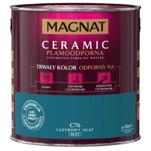 Puszka farby do ścian Magnat Ceramic C76 Lazur Agat Mat, do wnętrz.