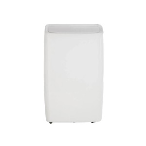 Biały, przenośny klimatyzator t.b.t. do użytku wewnętrznego.