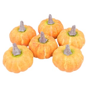 Dekoracyjne dynie, sztuczne rośliny do dekoracji jesiennych, 6 sztuk