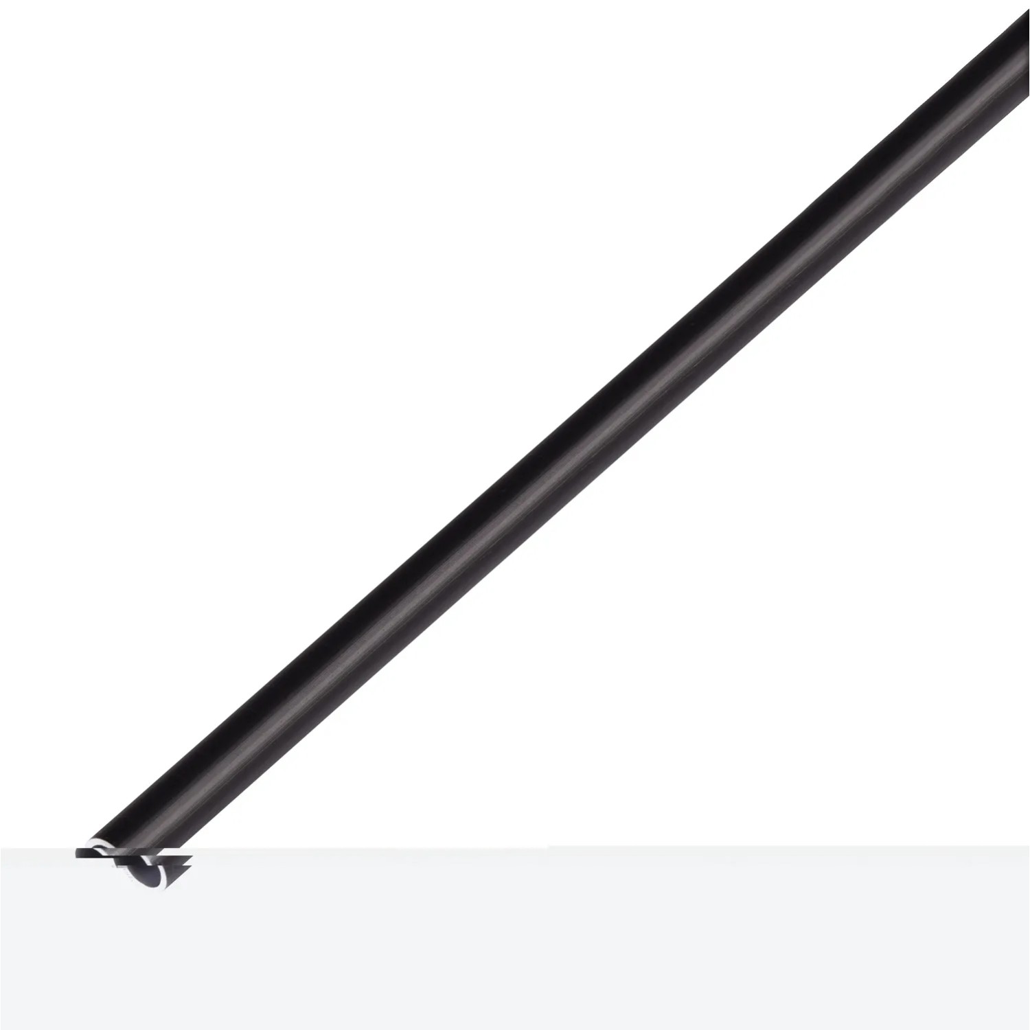 Gust.Alberts Profil aluminiowy anoda czarna Ø8x1 mm 2m