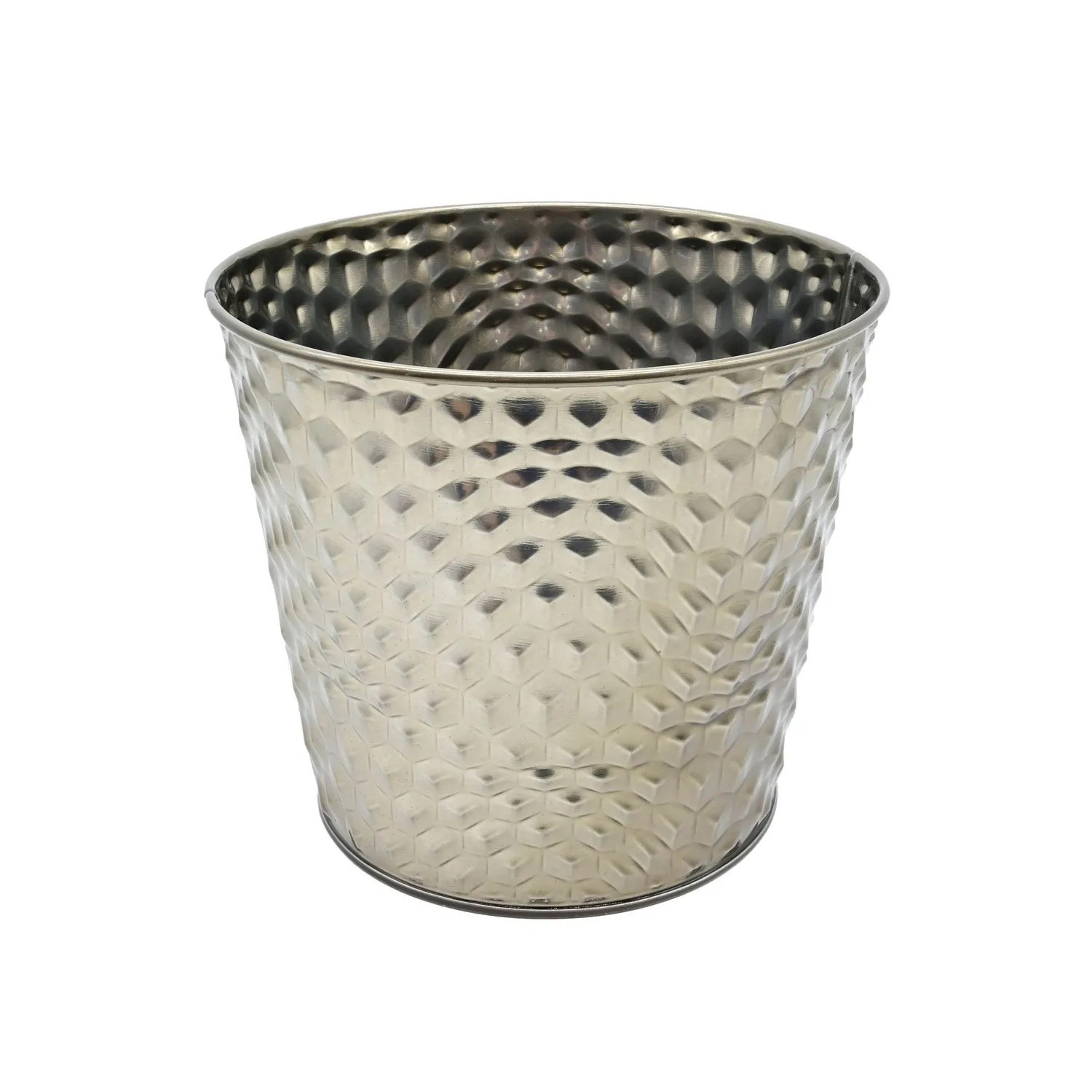 Osłonka metal Sandra silver - 18x14x16 cm