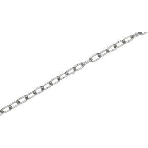Łańcuch ze stali okrągłej, ocynkowany, krótkoogniwowy, 3 mm, na metry.