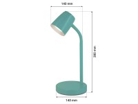 ORO Lampka biurkowa LED VERO 4,5W 3000K 405lm niebieska
