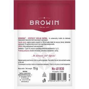 Browin Redukwas, 15g opakowanie do obniżania kwasowości moszczu winiarskiego.