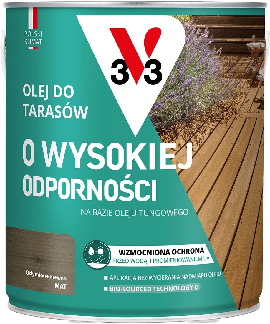 V33 Olej do tarasów drewno odymione 2,5L