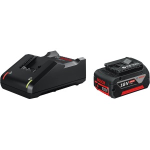 Zestaw startowy akumulatora Bosch Professional: Akumulator 18V 4Ah i ładowarka GAL 18V-40.