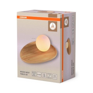 OSRAM Lampa stołowa DECOR WOOD NEST TABLE 1xG9 5W jasne drewno