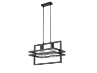 Sigma Lampa wisząca MERCI 2x60W E27 czarna Sigma Lampa wisząca MERCI 2x60W E27 czarna