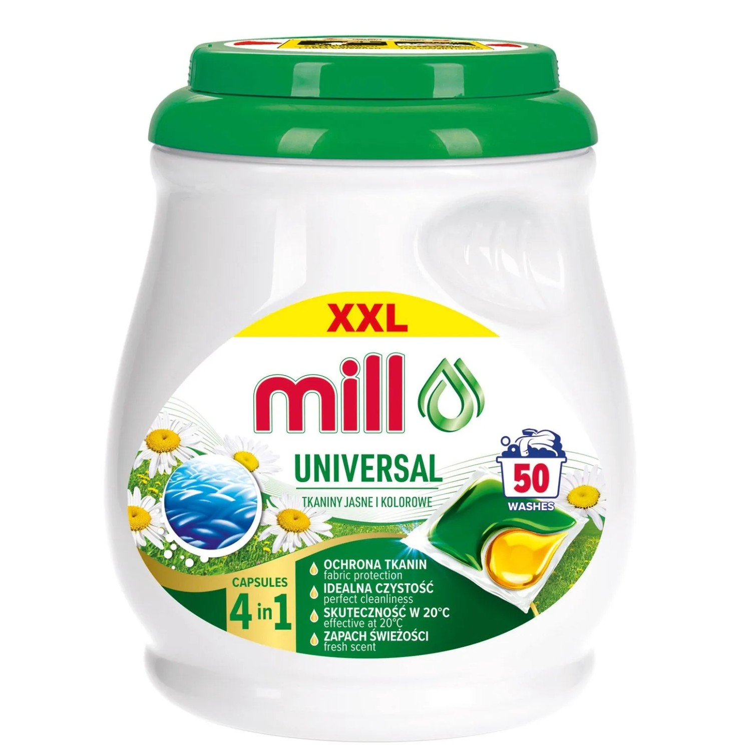 Kapsułki do prania Mill uniwersalne 50szt.