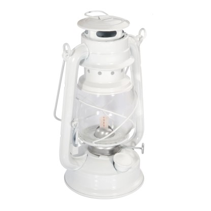 Lampa naftowa biała wys. 24 cm