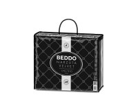 Narzuta BEDDO VELVET 170 x 210 cm jasnoszara