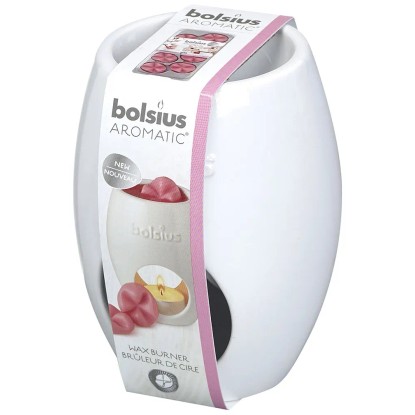 Bolsius Kominek do płatków owalny biały