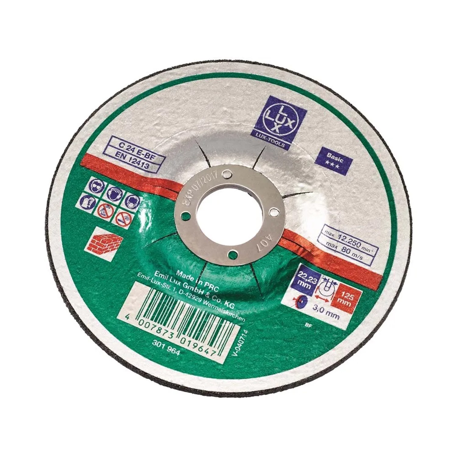 LUX-TOOLS Tarcza do cięcia kamienia śr. 125 mm grubość 3 mm
