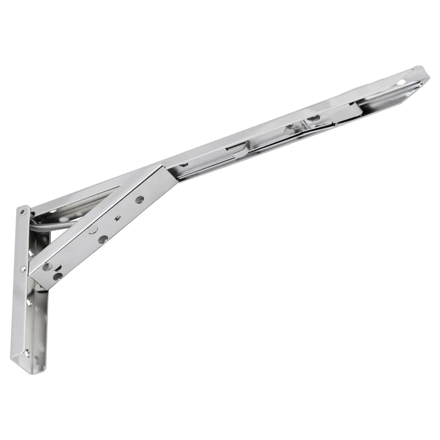 Domax Wspornik składany WSC 350 350 mm x 135 mm x 30 mm srebrny