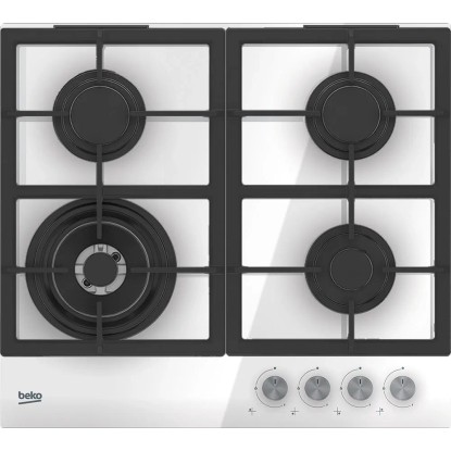 Płyta gazowa Beko HILW64225SW białe szkło 60 cm