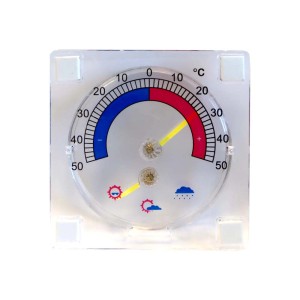 Termometr t.b.t. do pomiaru temperatury i prognozy pogody.