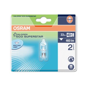 Żarówka halogenowa Osram G9, 35W, ciepła biel, ściemnialna. Kompaktowa lampa do różnych zastosowań.