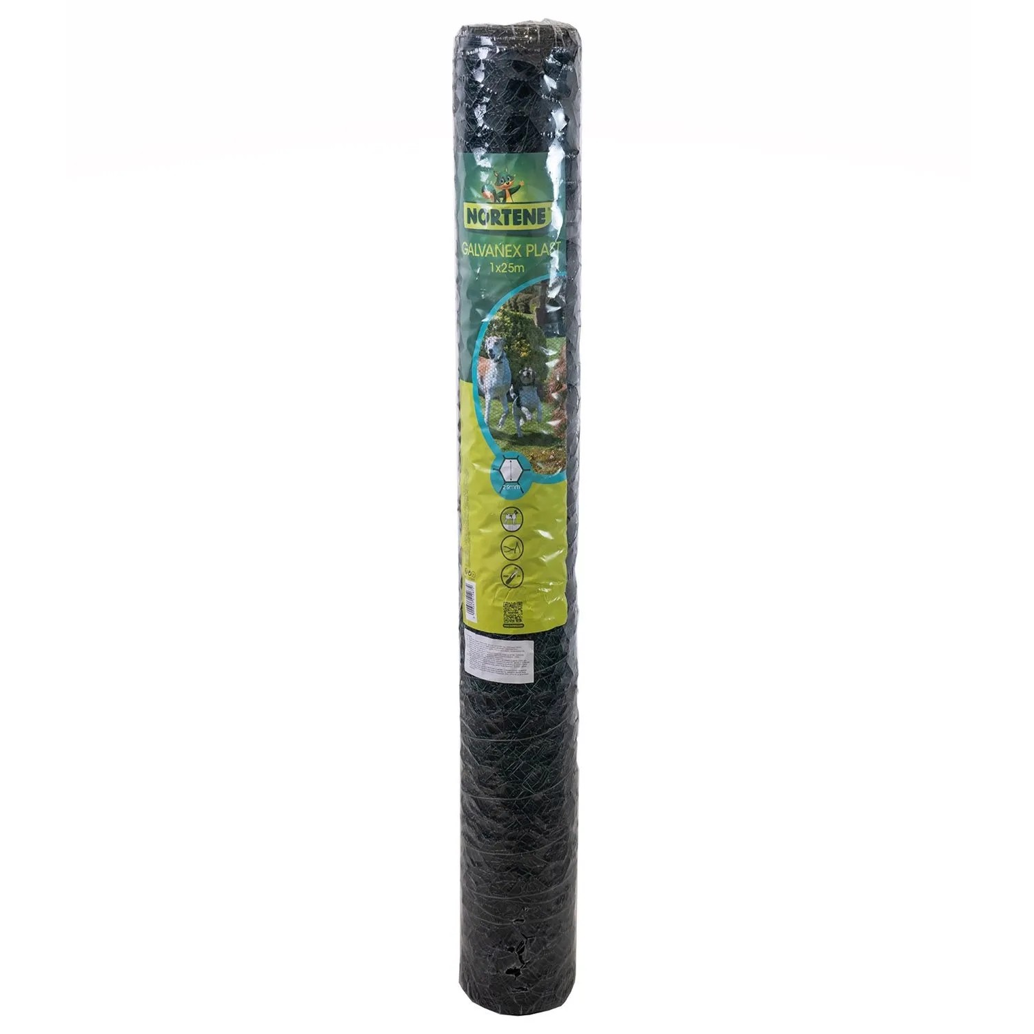 Siatka druciana skręcana z powłoką plastikową - 1x25 m