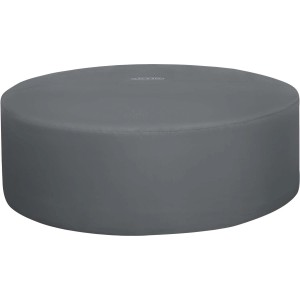 Szara pokrywa basenowa do okrągłych basenów. Chroni basen przed zabrudzeniami.