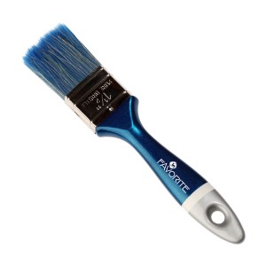 Niebieski pędzel t.b.t. o szerokości 1 1/2 cala do precyzyjnego malowania.