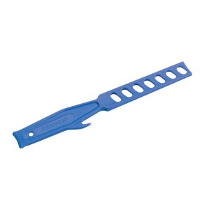 Niebieska mieszadło LUX Classic, 28 cm, z tworzywa sztucznego z uchwytem do wiadra z farbą.