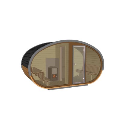 Sauna Hobbit Lux 195x400