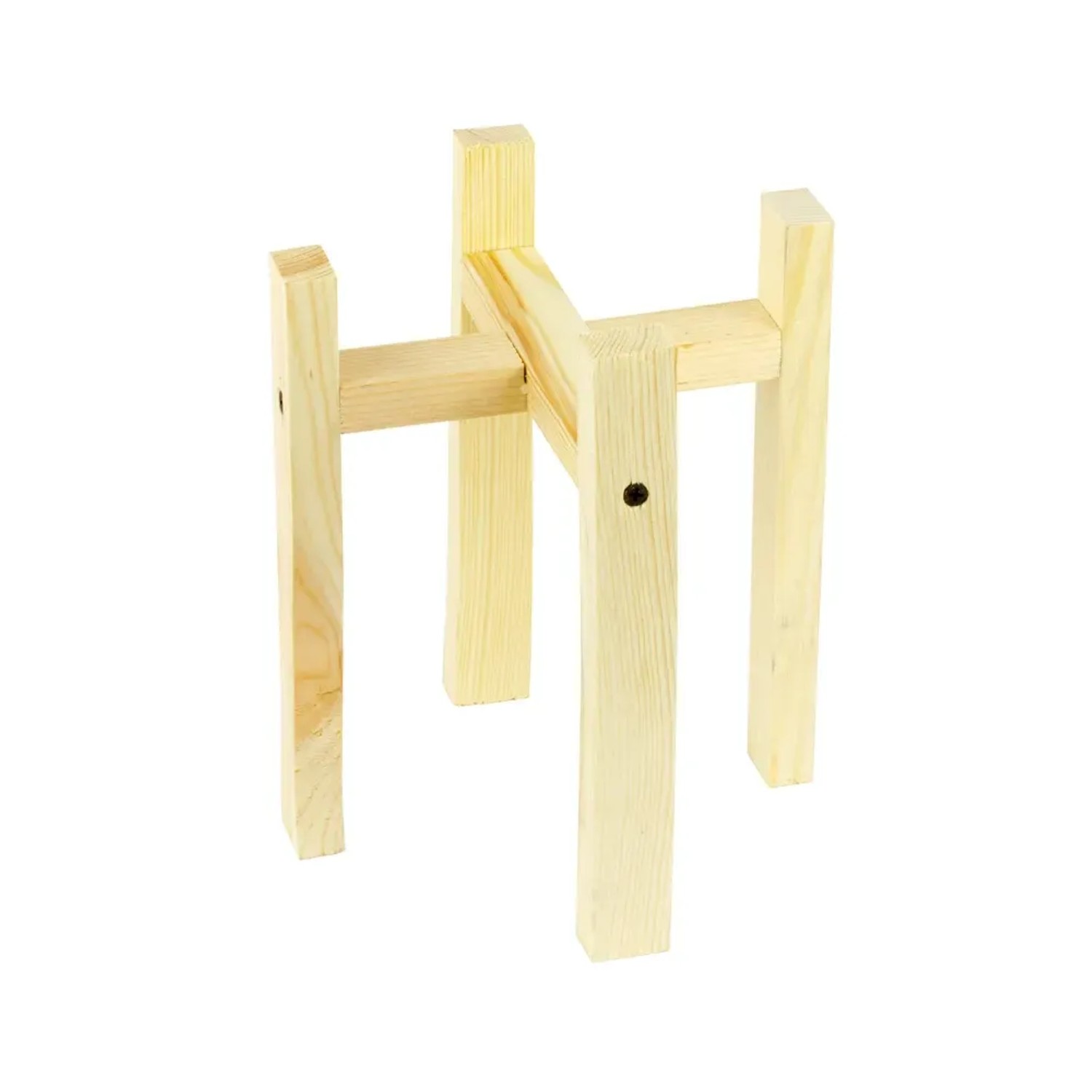 Drewniany stojak na doniczki S naturalny 18 x 17,5cm
