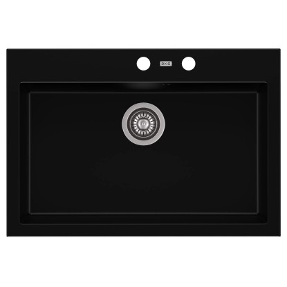 Zlewozmywak A-Point 6 1-kom. czarny 73x50 cm