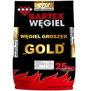 Worek paliwa Bartex Węgiel Gold, waga 25 kg.