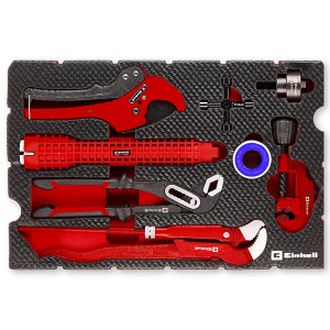 Einhell Wkład piankowy z narzędziami hydraulicznymi do walizki E-CASE - 8 cz.