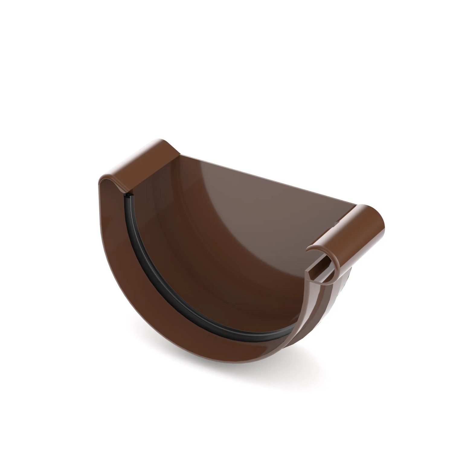 Bryza Denko prawe 125 mm PVC brązowe