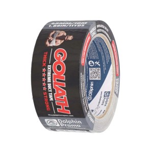 Rolka czarnej taśmy klejącej "Goliath" do napraw i uszczelniania.