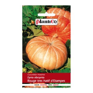 Opakowanie nasion z dynią 'Rouge Vif d'Etampes'.