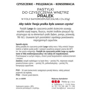 Largo Tabletki do czyszczenia i pielęgnacji pralek 3x20 g