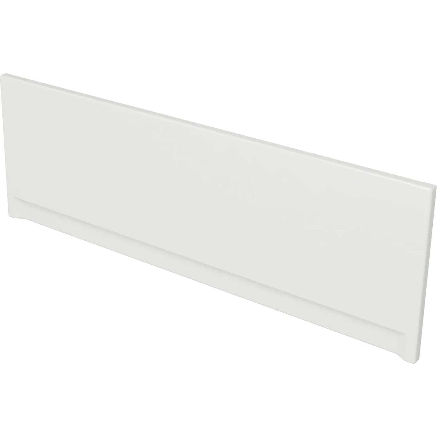 Biały panel do wanny prostokątnej.