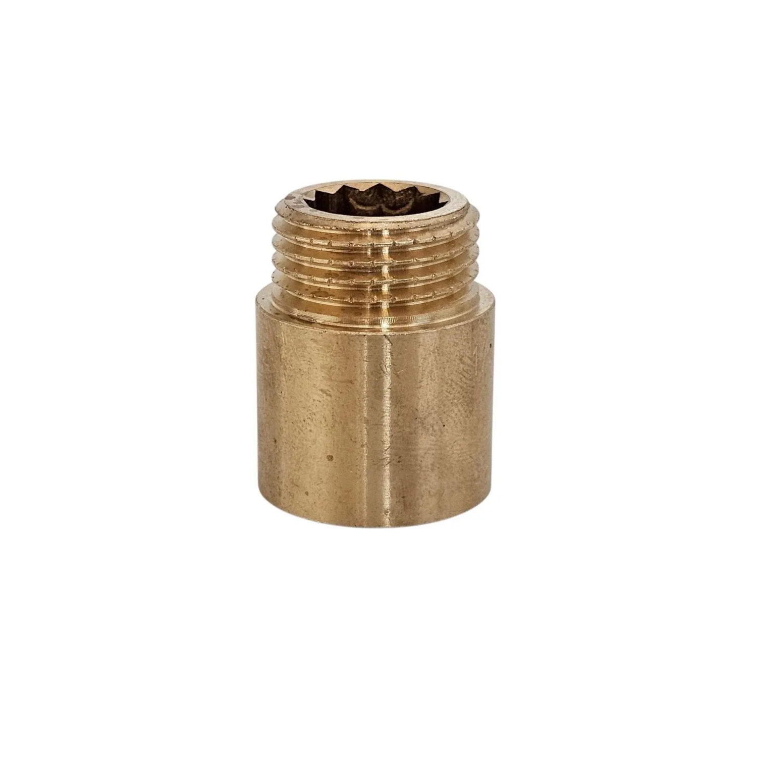 Fluvius Przedłużka GW/GZ mosiądz 1/2" x 20mm