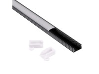 Polux Profil aluminiowy natynowy czarny 1 m