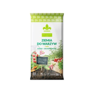 Worek ziemi do warzyw i ziół, 50L, z certyfikatem ekologicznym.