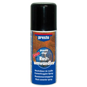 Presto Konwerter rdzy w sprayu Epoxy 400ml do napraw lakierniczych i karoserii.