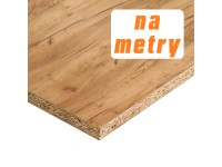 Płyta laminowana, wzór dąb craft złoty, gr. 18 mm