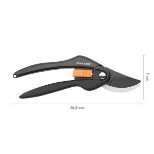 Sekator nożycowy Fiskars SingleStep P26, 20 cm, do precyzyjnych cięć w Twoim ogrodzie.