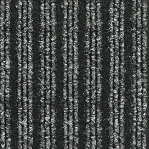 Wycieraczka t.b.t. w paski, czarno-szara.