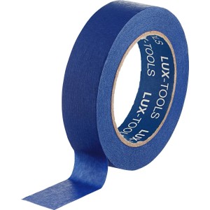 Niebieska taśma malarska LUX-TOOLS w rolce.