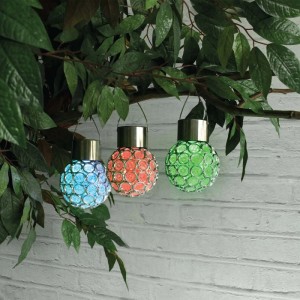 Eko-Light Lampa solarna RING 0,06W RGB 1-2lm IP44 srebrna