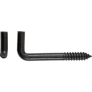 Hak kątowy czarny ocynkowany 4x30mm 6szt